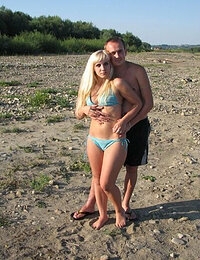 Lucky BF with his long haired blonde GF