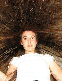 Sexy young girls with very long hair